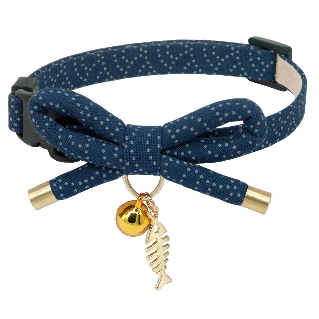 PetSoKoo collier chat noeud japonais pour un look élégant et sûr.