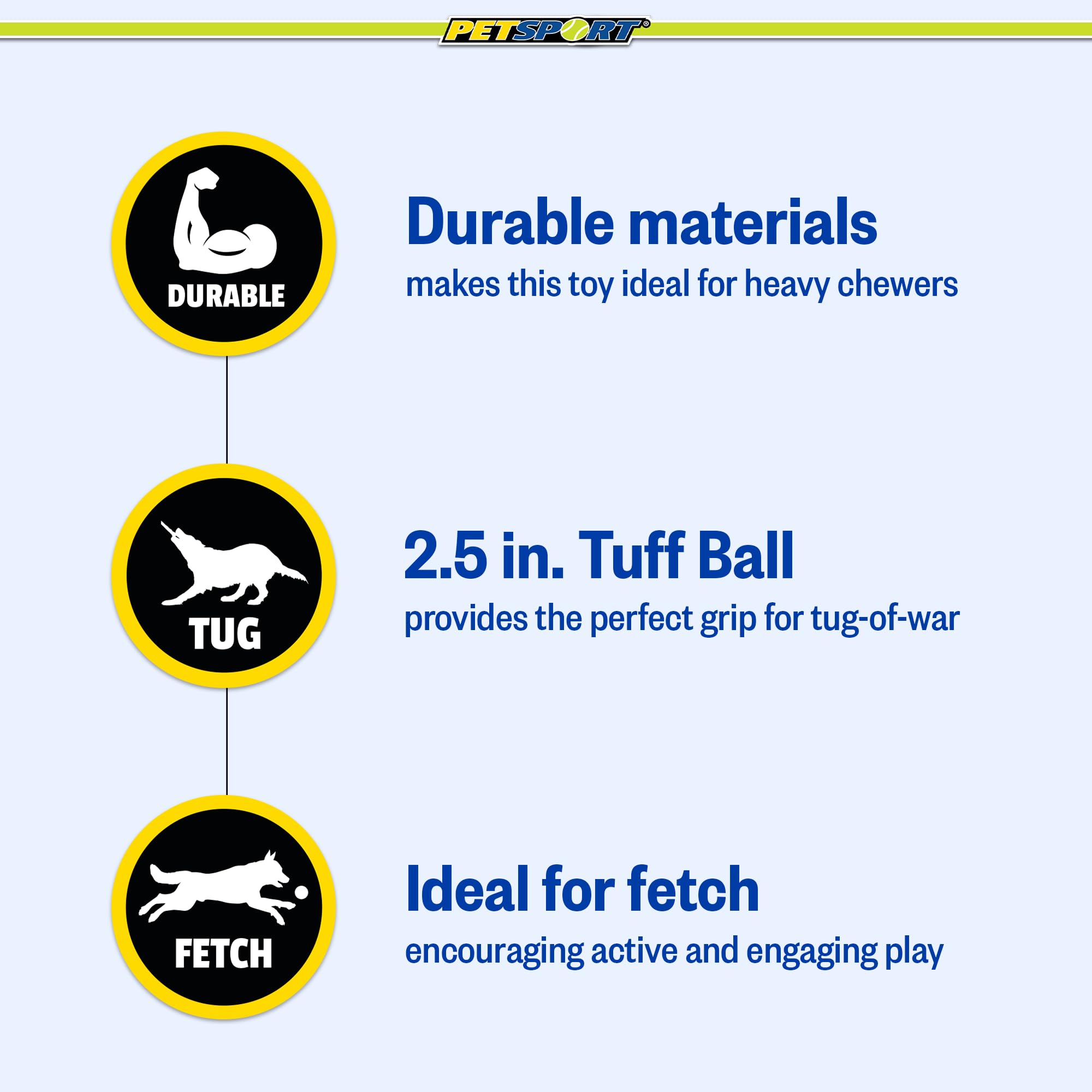 PetSport Fling Thing idéal pour jeux de tir à la corde.