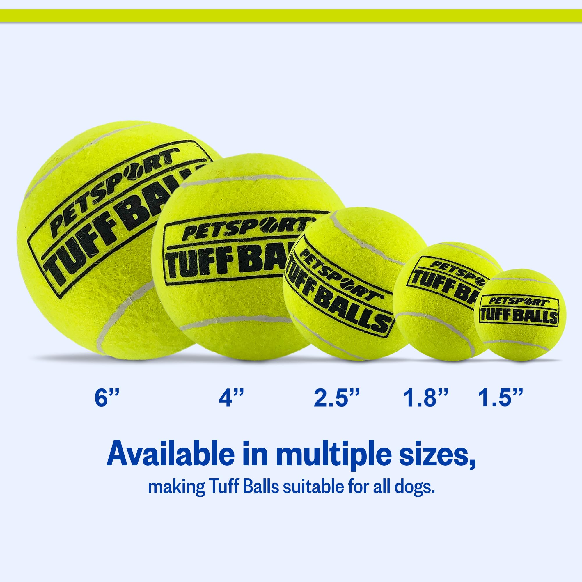 PetSport Mini Tuff Ball idéale pour chiots et jeux interactifs.