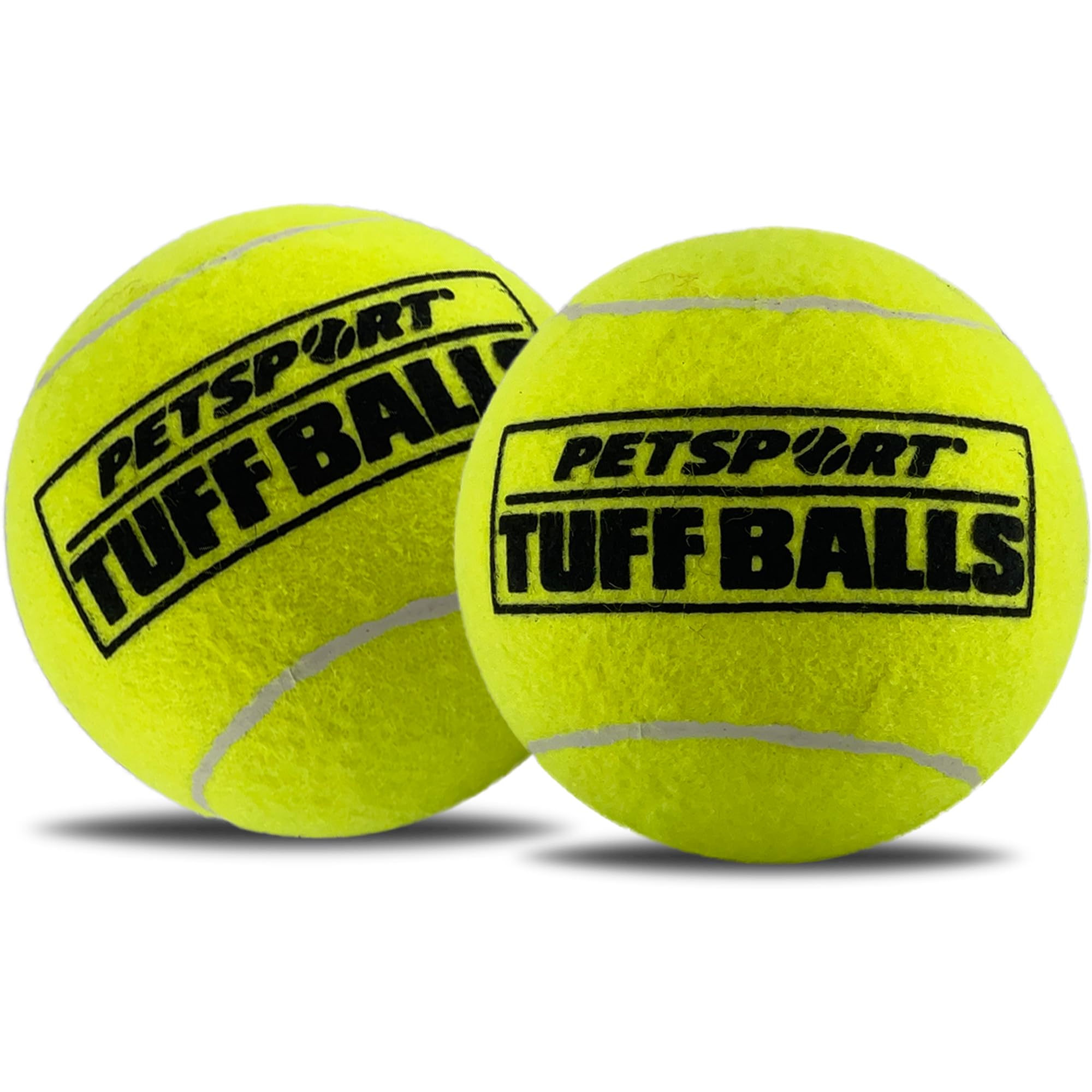 PetSport Mini Tuff Ball, caoutchouc naturel renforcé pour un rebond fiable.