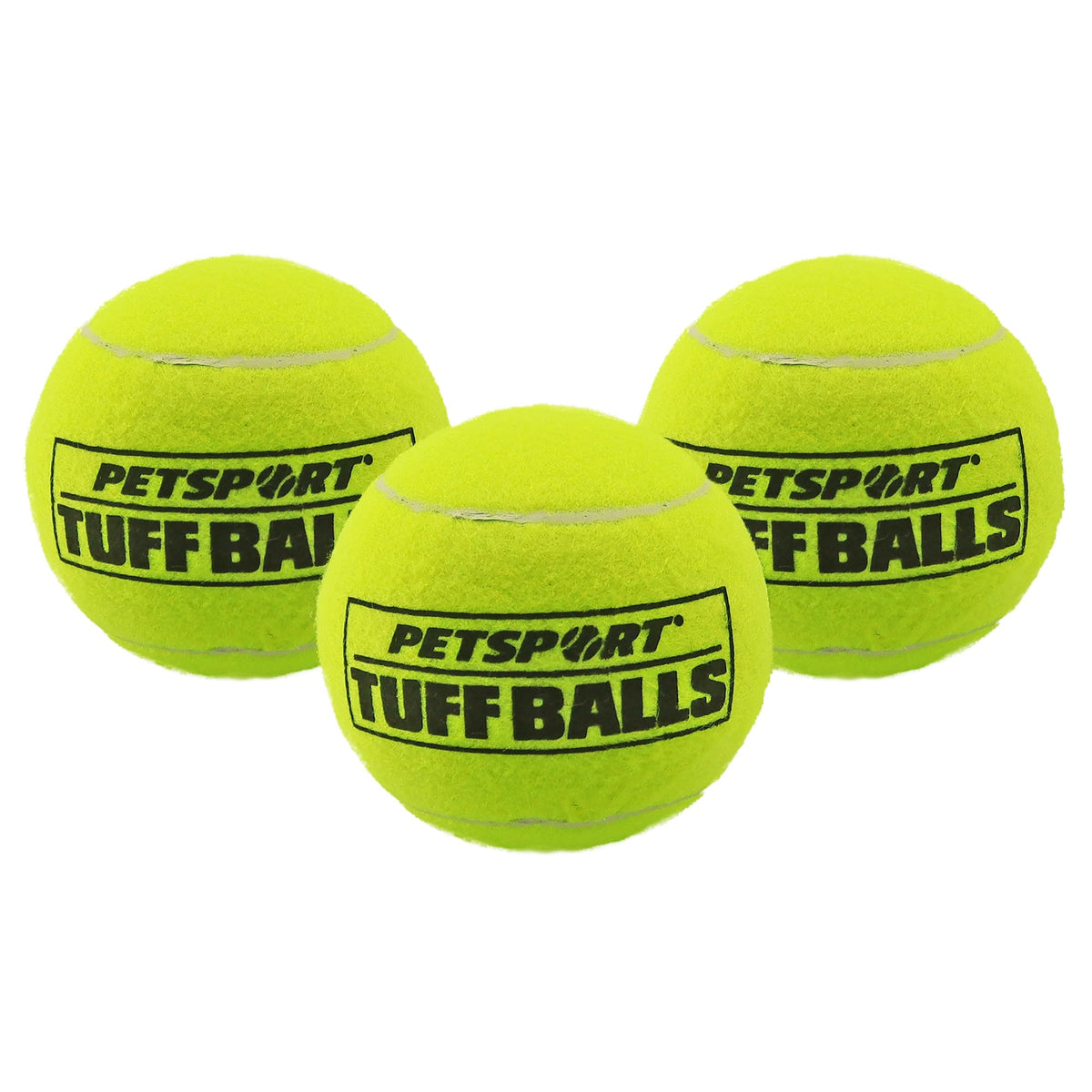 Boules Tuff géantes PetSport USA 4 pouces pour grands chiens, prêtes au jeu