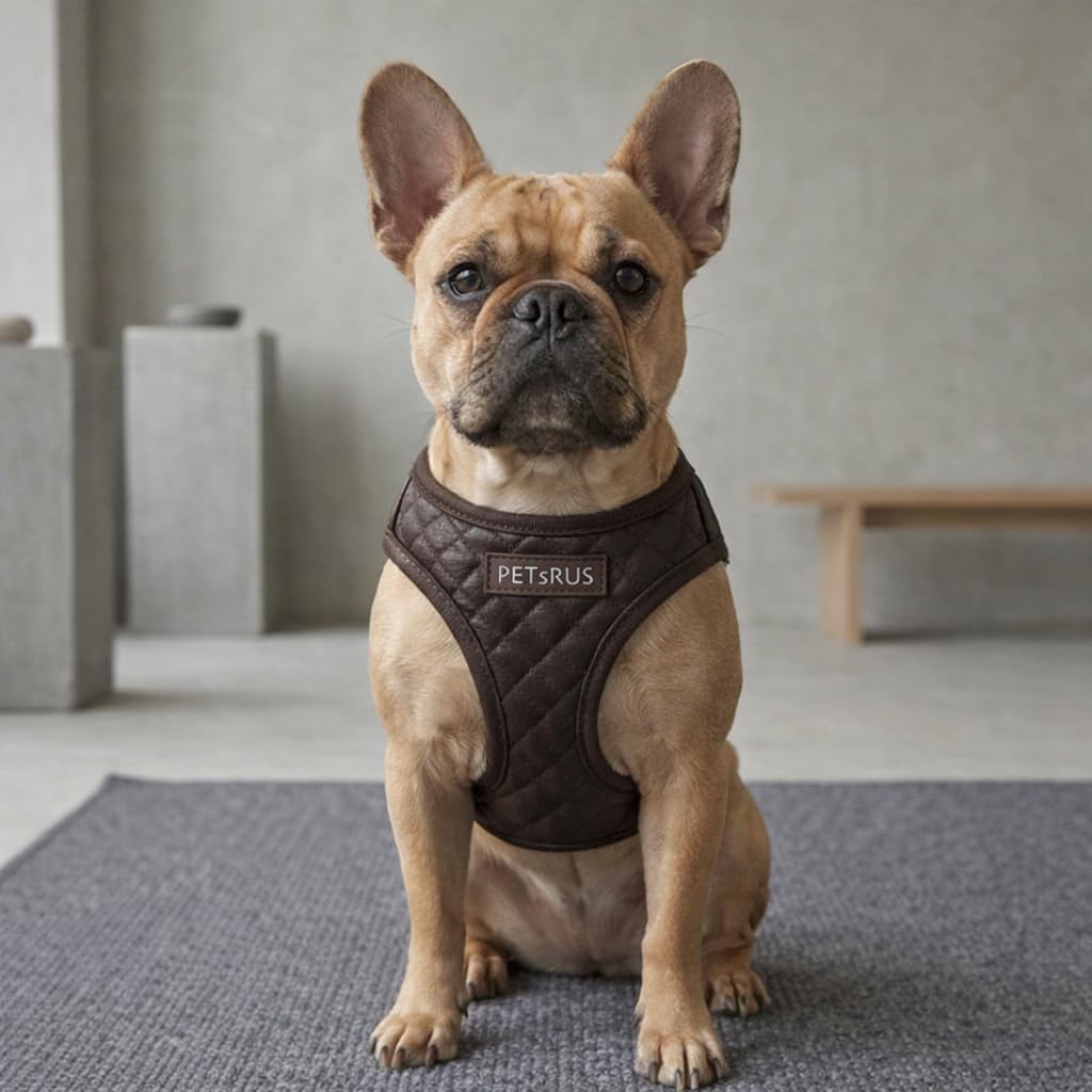 Harnais PETsRUS guide tailles cou et poitrine pour ajustement parfait.