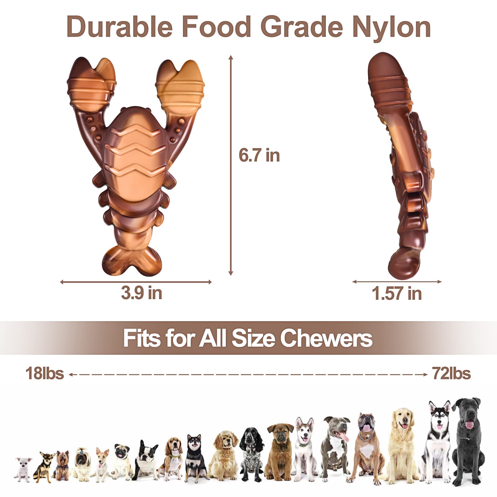 Jouet PETSTA saveur boeuf: goût savoureux qui motive les chiens à mâcher.