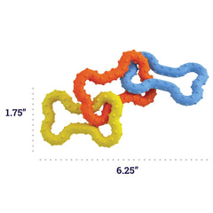 Petstages Mini Bone Tug, image de démarrage, stimule le jeu et le déplacement lors des sorties.