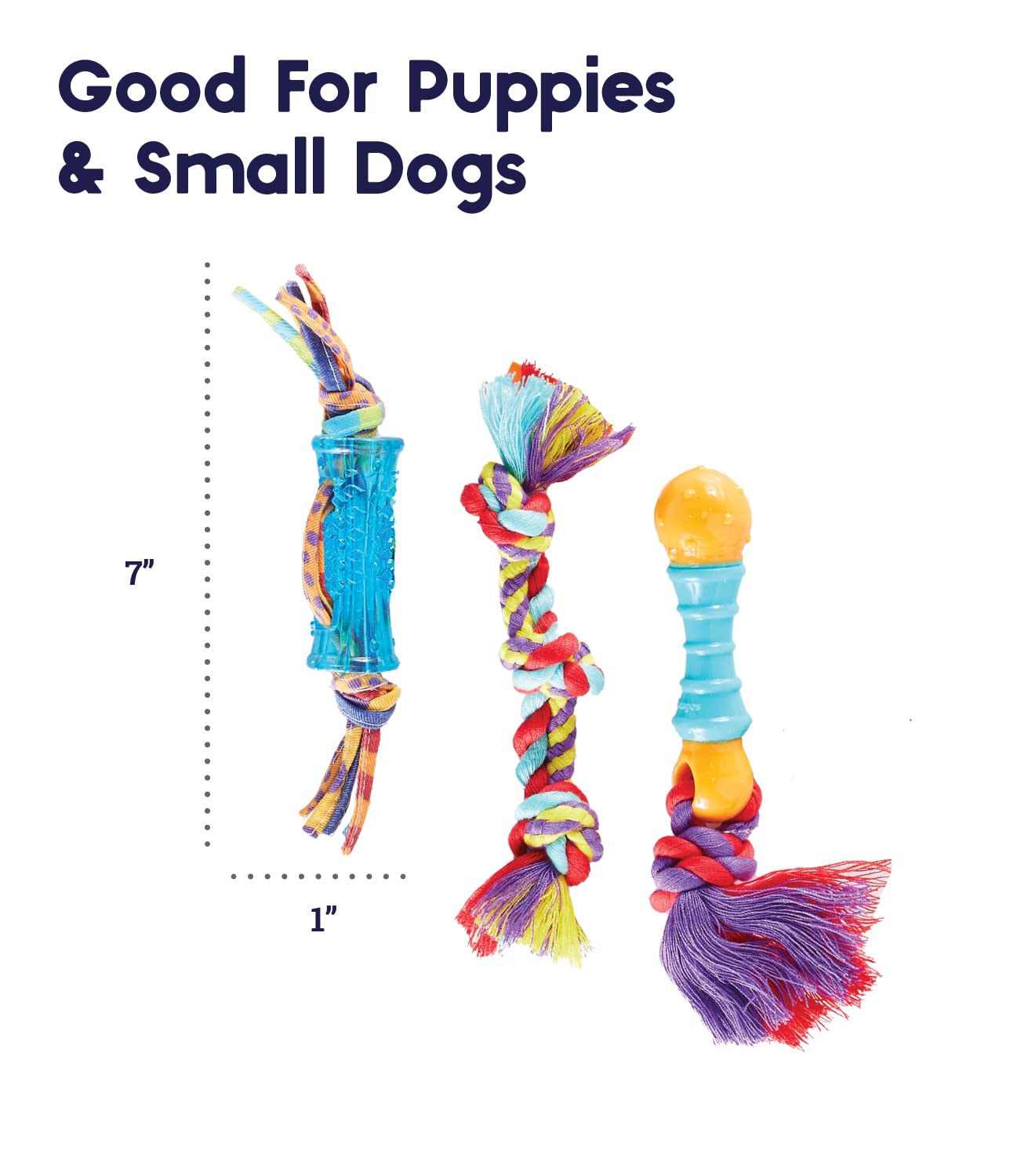 Jouet dentaire Orka Mini compact et résistant pour chiots joueurs.