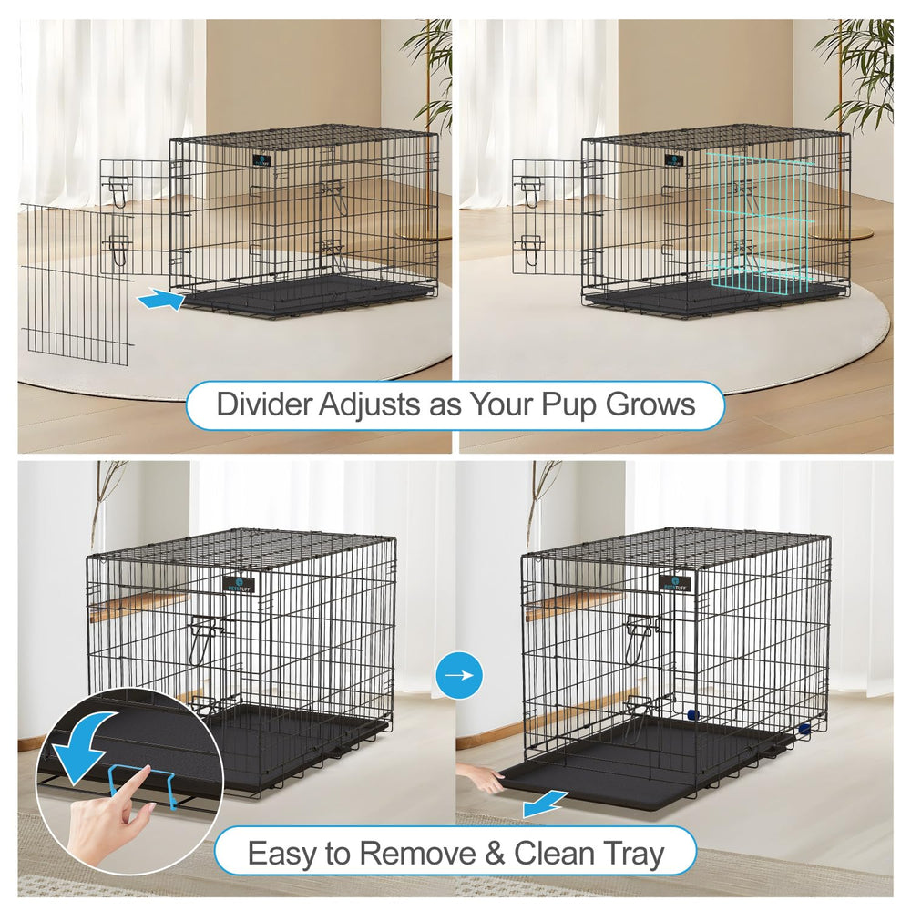 PetsTuff Great CRATES – pliage rapide pour rangement compact