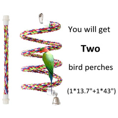 Petsvv jouet oiseau corde bungee rotation favorise le mouvement et l'agilité.