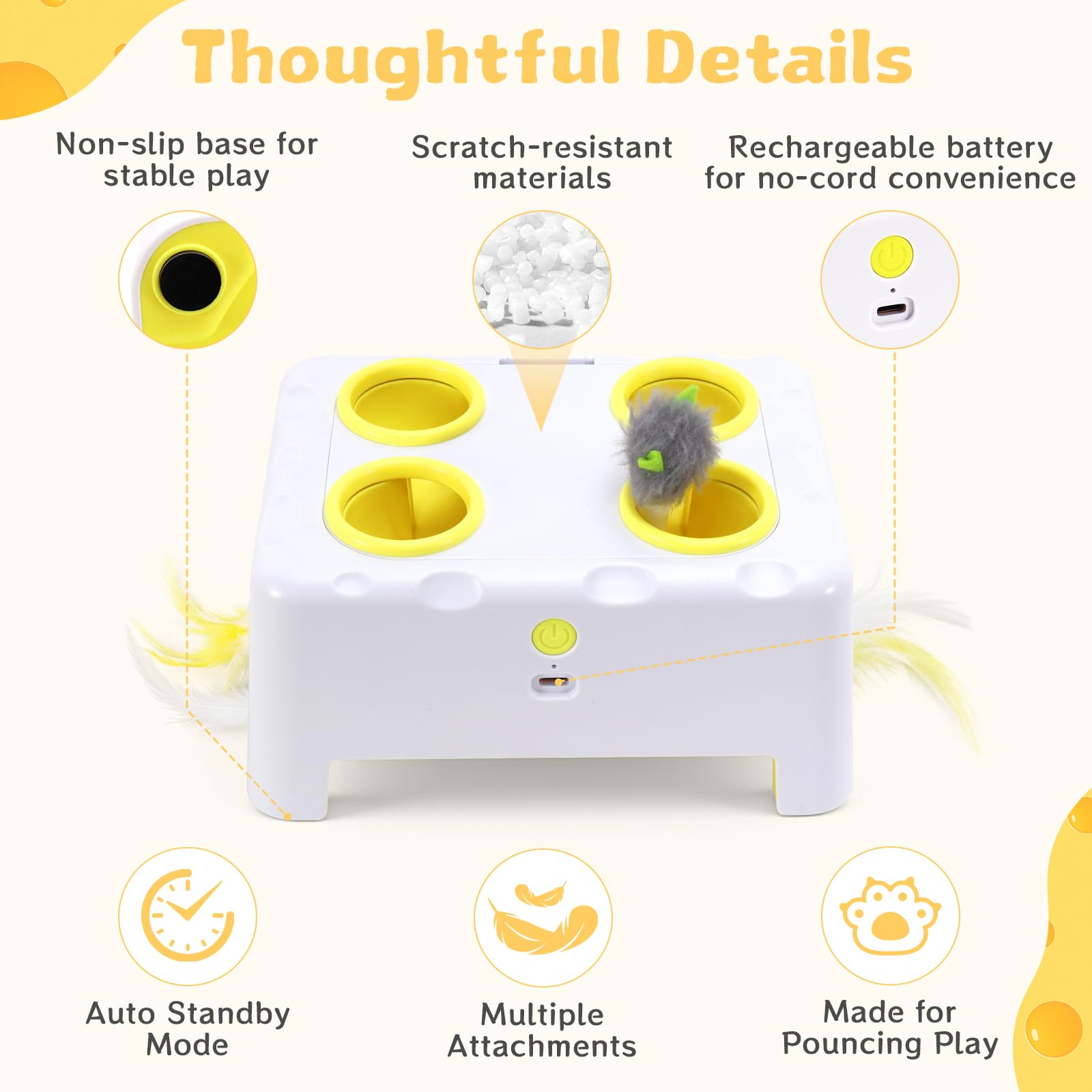 PETSWEET attaches-plumes-chat, distraction interactive