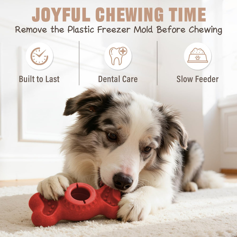 PETSWEET jouet 3-en-1 moules congelees pour friandises, stimulation mentale