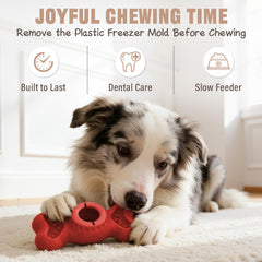 PETSWEET jouet 3-en-1 moules congelees pour friandises, stimulation mentale