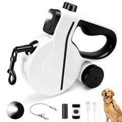 PETSWEET longe retractable LED: lumière claire pour promenades nocturnes