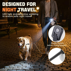 PETSWEET longe retractable ruban réfléchissant: visibilité accrue nocturne