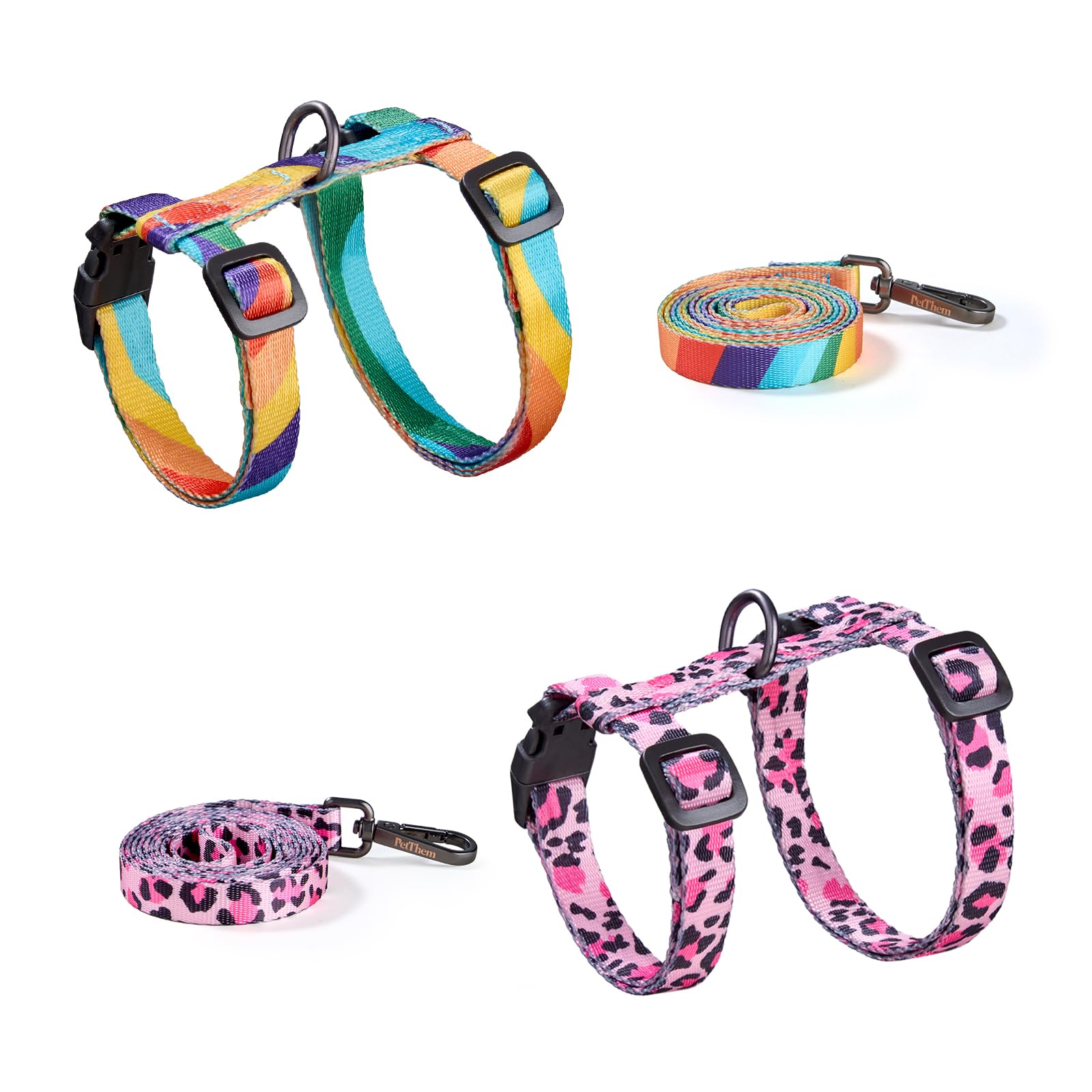 PetThem harnais securite anti-fuite pour promenades en toute serenite.