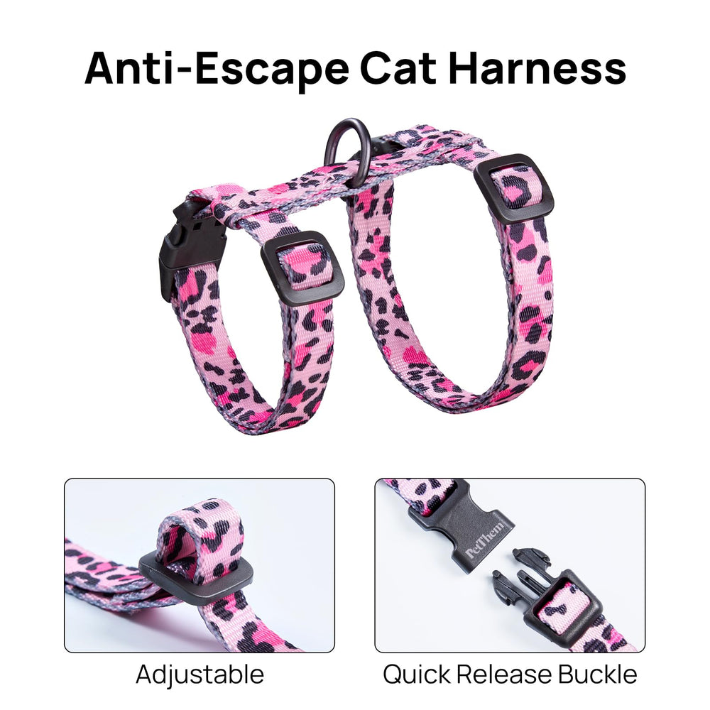 PetThem harnais-taille-ajustable convient à la plupart des chats.