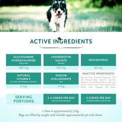 PetThrive resveratrol-complexe-articulations met en avant l’antioxydant naturel et le soutien possible.