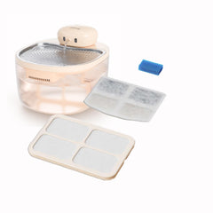 PetTop fontaine chat sans pompe, filtration en trois étapes pour hydratation constante.