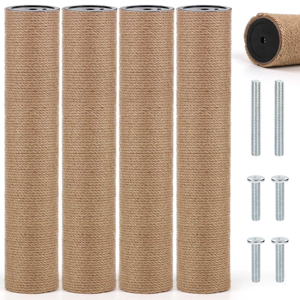 PETUOL ensemble remplacement poteau griffoir M8 15,7x3,1 pouces, prolonge l'usage pour chat