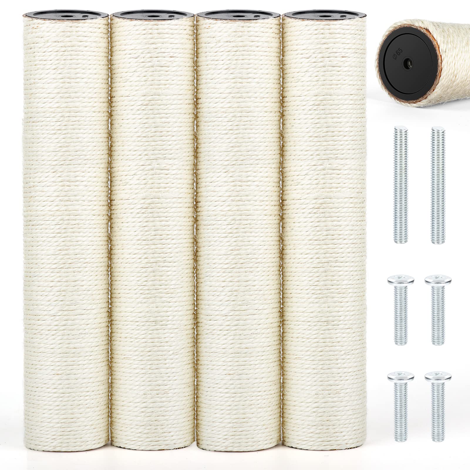 PETUOL griffoir remplacement M8 avec poteau sisal, idéal pour l'usure quotidienne.