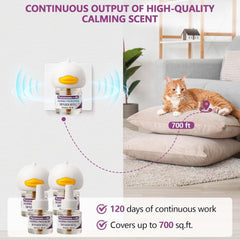 Quatre recharges Peturarion pour une diffusion continue.