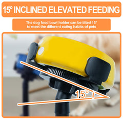 PETVENTURE support-bol chien diamètre 14-24,5 cm adaptable.