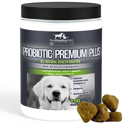 PetVitalityPRO Probiotiques pour chien – bouteille, soutien digestif potentiel et immunité