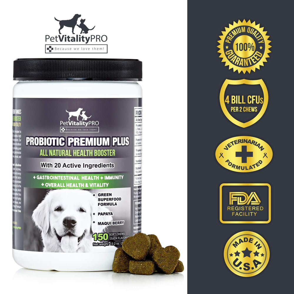 PetVitalityPRO Probiotiques pour chien – soutien immunitaire et peau saine