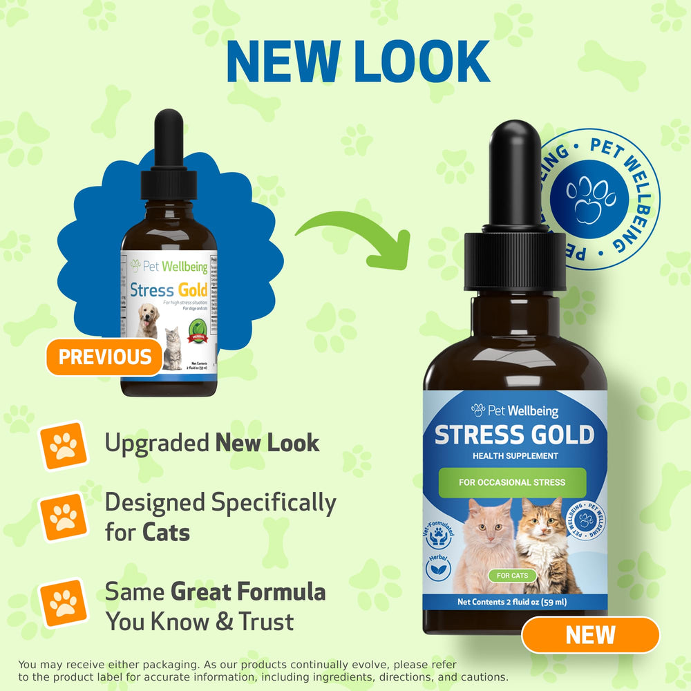 Stress Gold Pet Wellbeing, gouttes faciles à administrer avant le toilettage.
