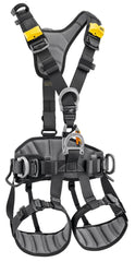 Harnais AVAO BOD de PETZL vu dos, confort lombaire renforcé.