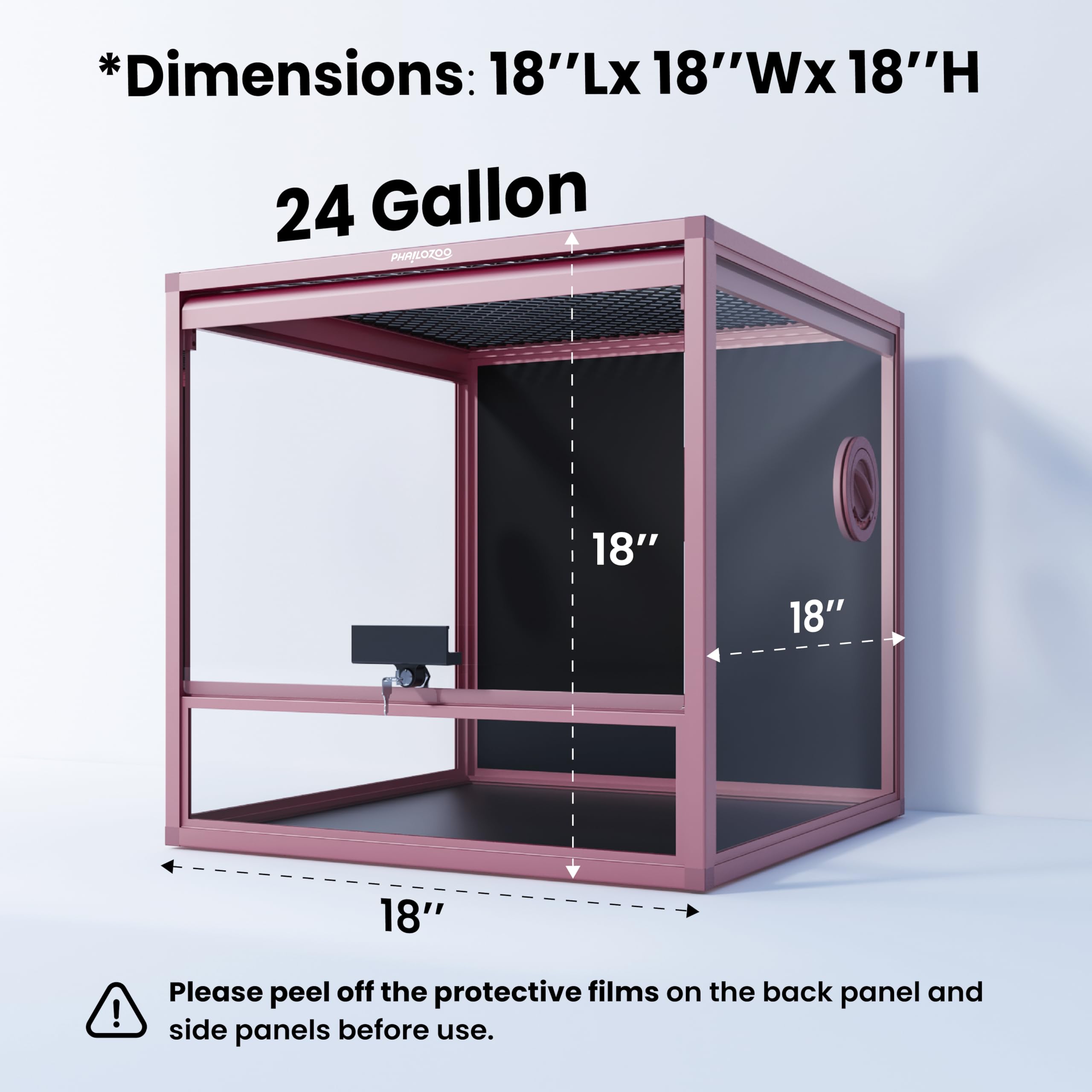 Phailozoo MagicCube avec verre trempé pour une visibilité nette et durable.