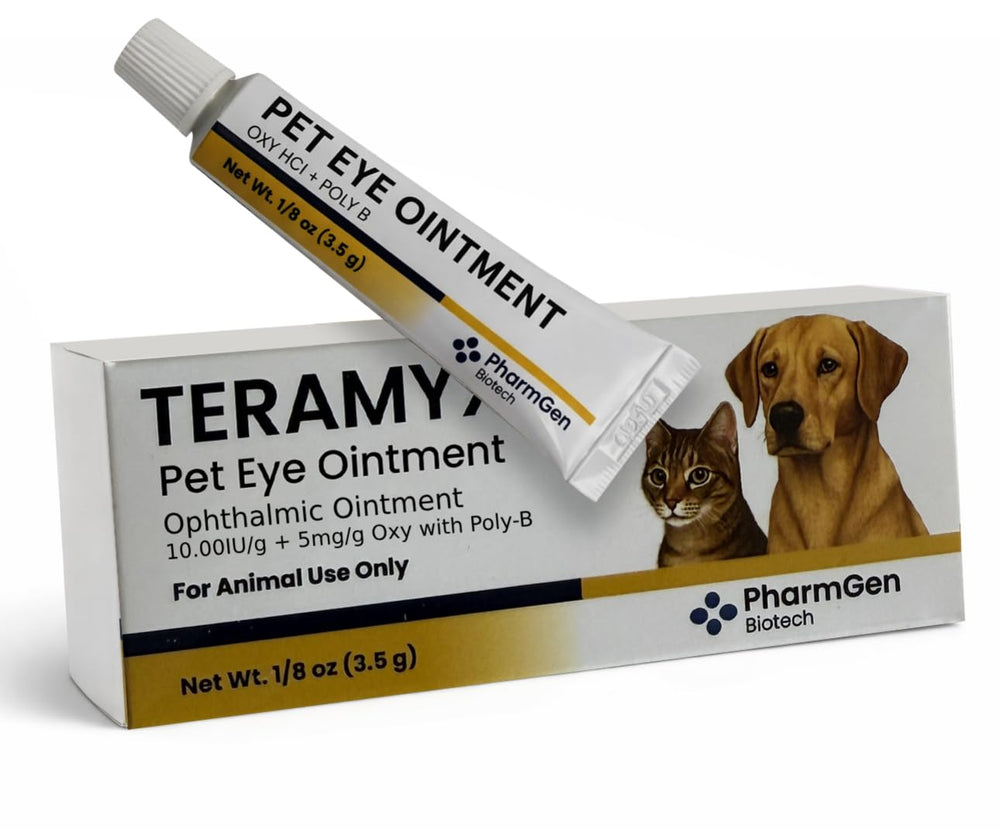 Pommade oculaire Pharmgen Biotech pour animaux — soin doux au quotidien.