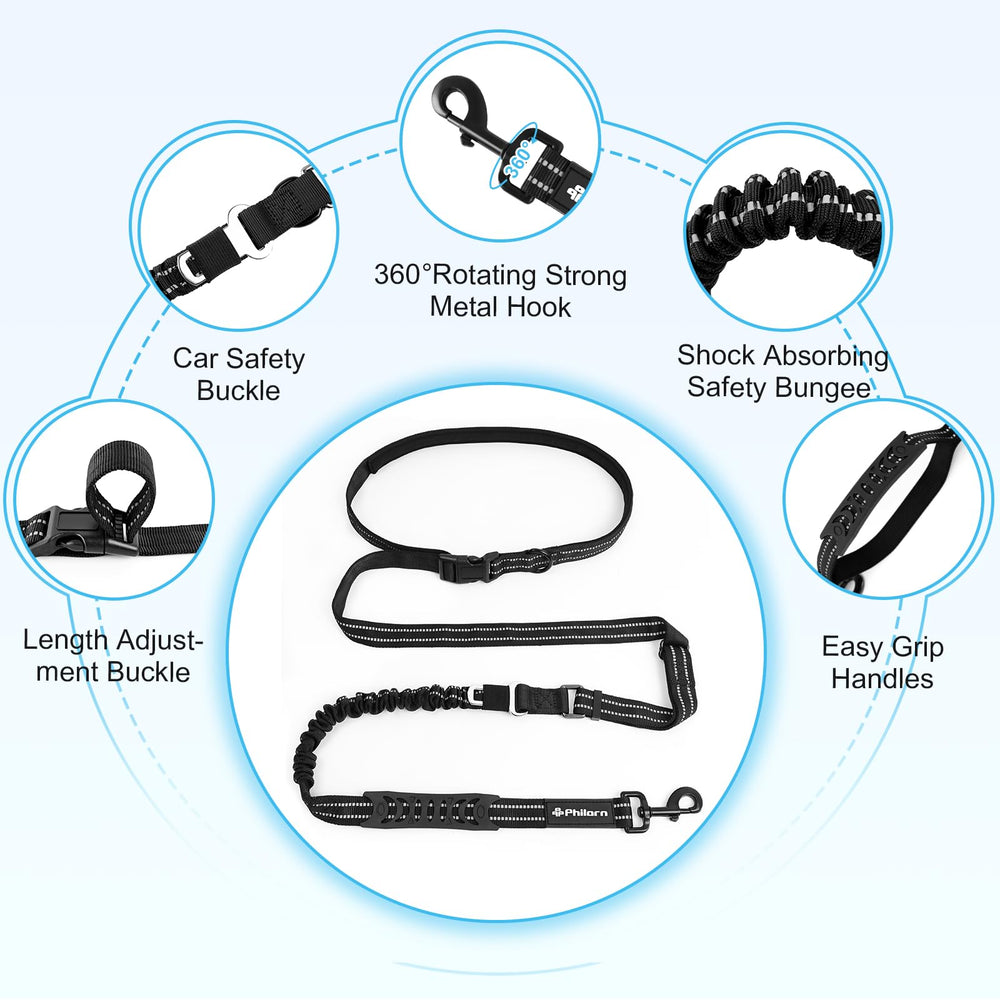 Philorn ceinture pour marche de chien ajustable, confort durable lors des promenades.