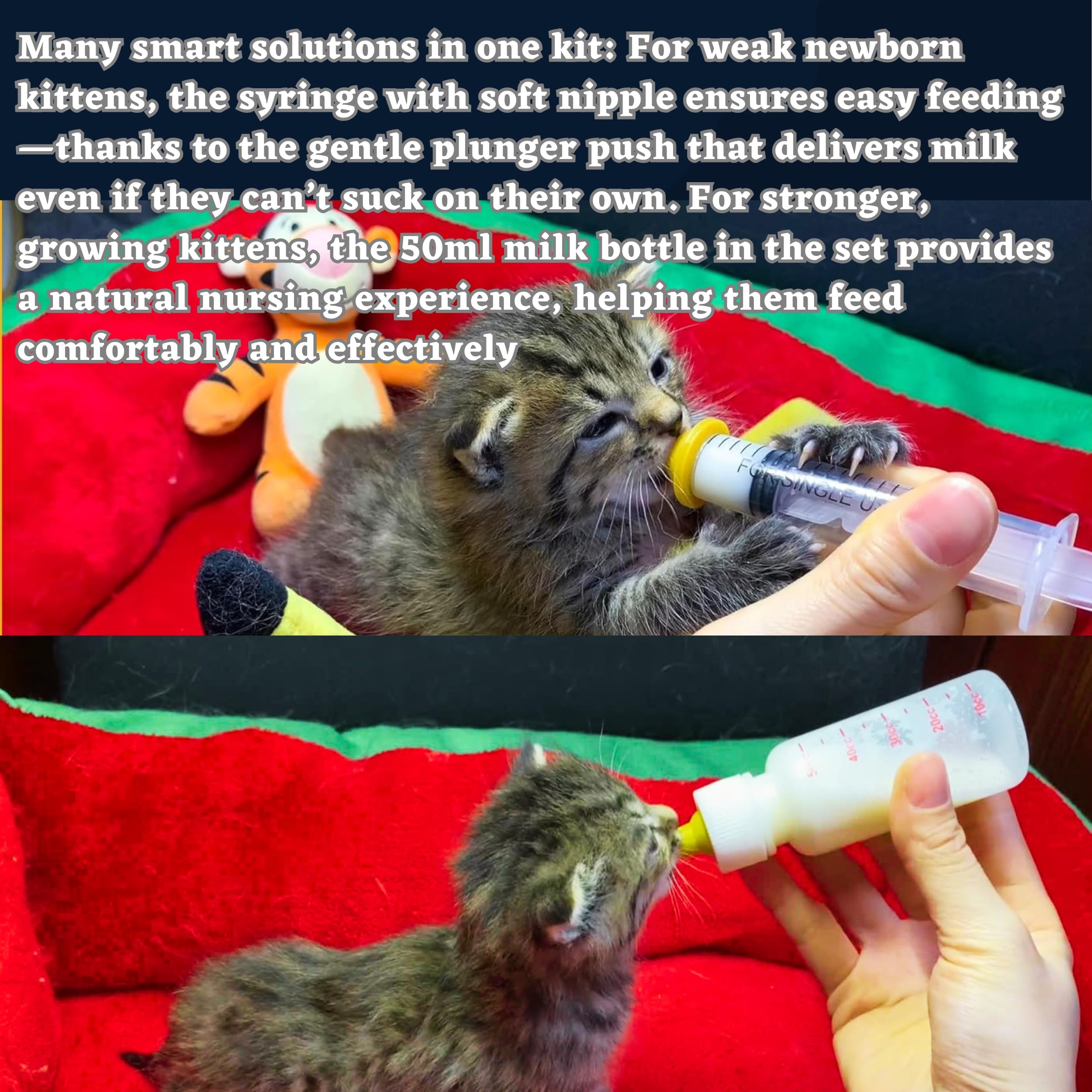 PHONGLEO tetines silicone, douceur adaptee aux chiots et chatons.