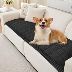 PHOPHO housse de canapé pour chiens gris, toucher doux et protection durable.