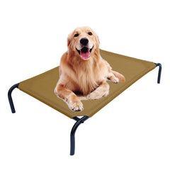 PHYEX lit surélevé pour grand chien avec maille respirante.