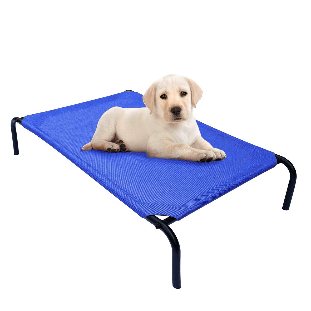 PHYEX lit-pet-surleve-acier: stabilité robuste pour repos intérieur et extérieur.