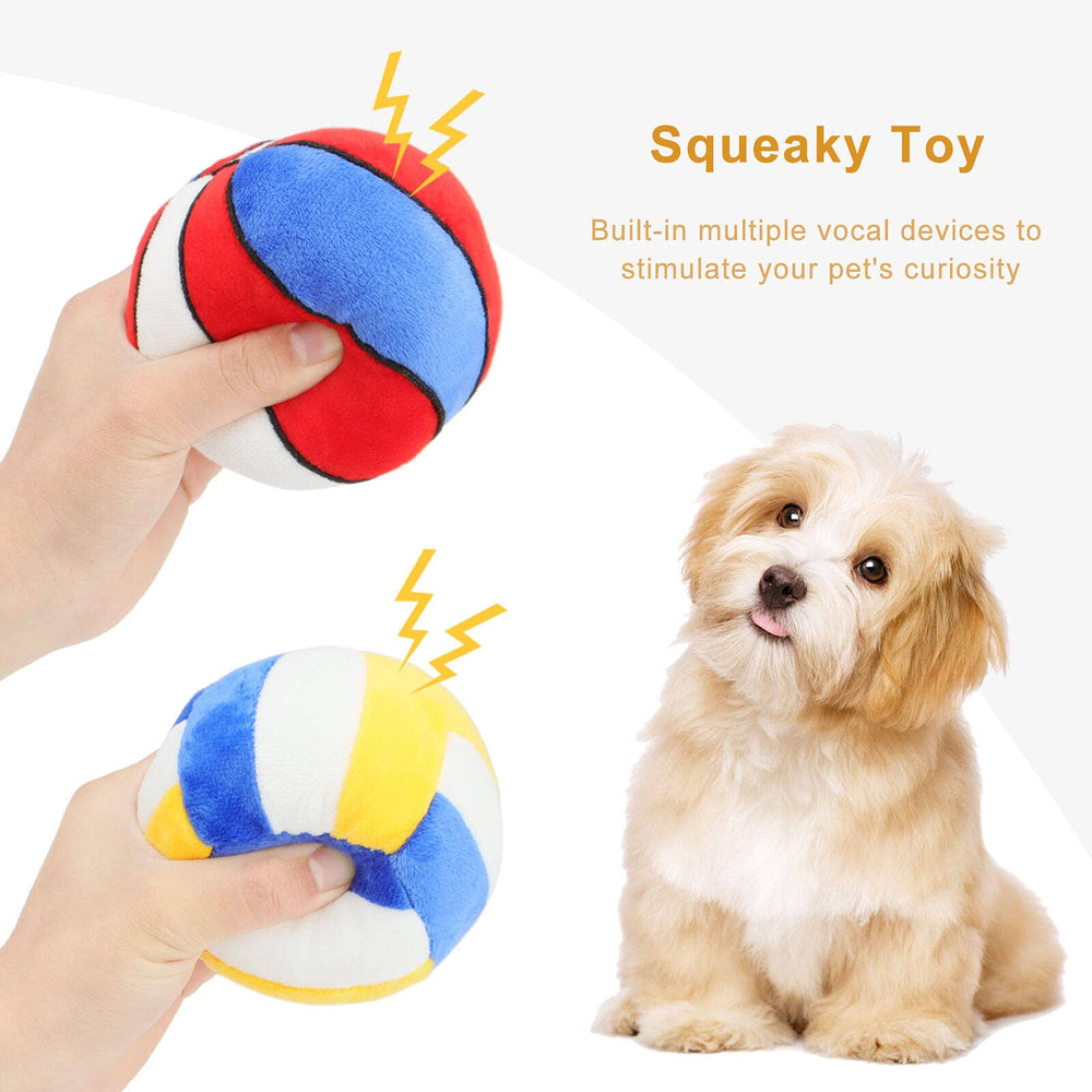 PIANG GOUER balle sifflet peluche pour chiens, stimulant le jeu et l'audition