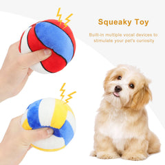 PIANG GOUER balle sifflet peluche pour chiens, stimulant le jeu et l'audition