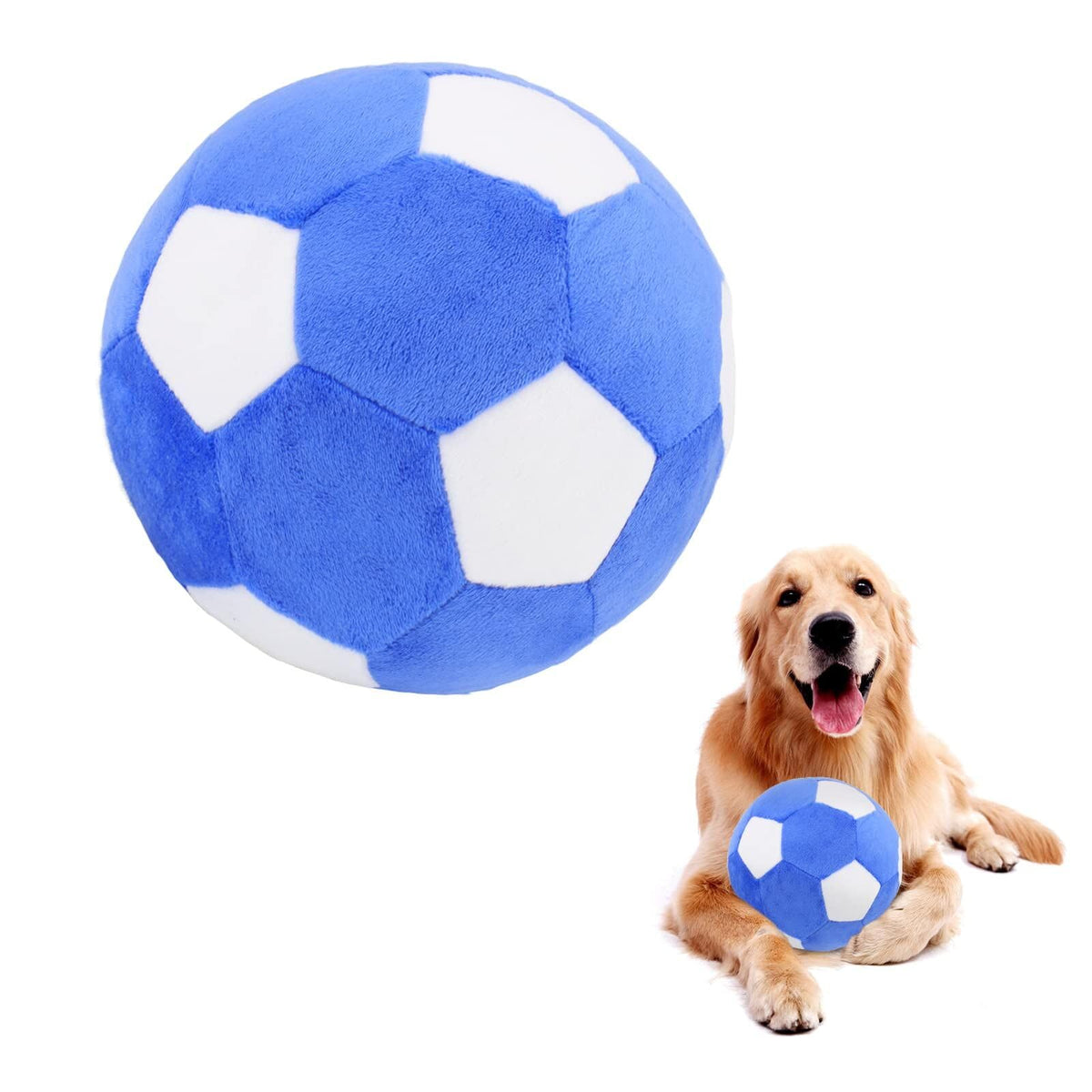 PIANG GOUER balle soccer interactive: jouet chien attractif et stimulant pour le jeu.
