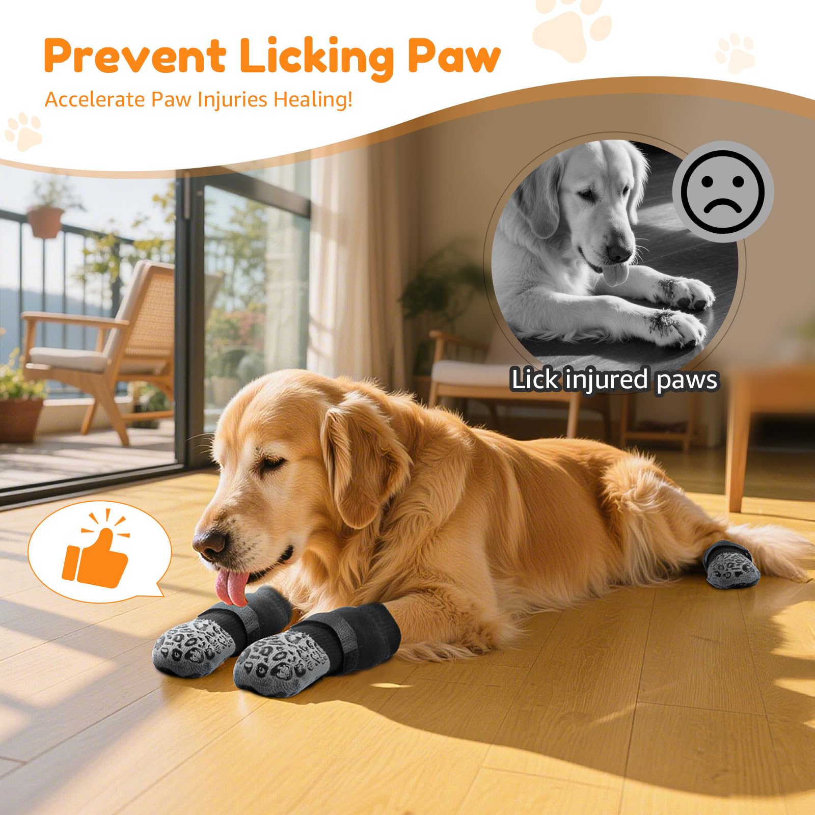 Chaussettes Pick For Life adhesion fiable pour chien actif
