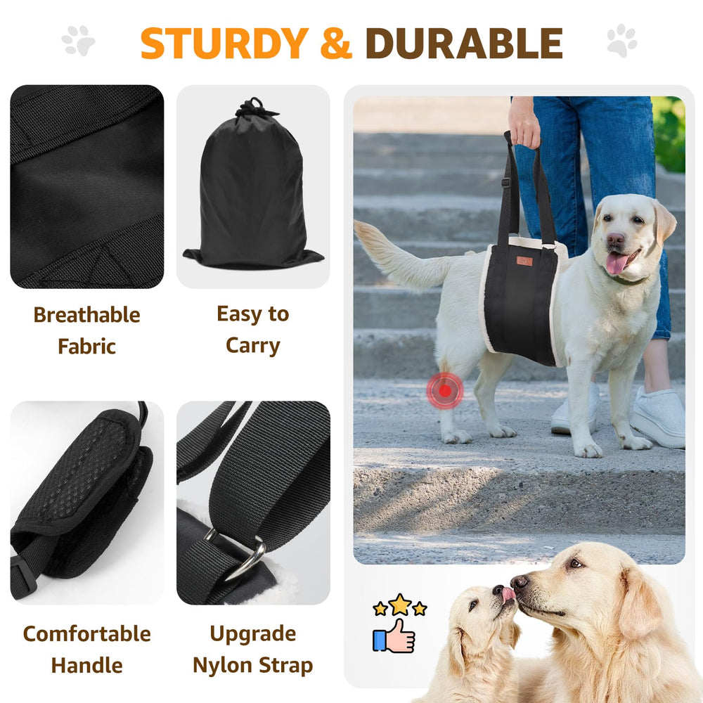 PICK FOR LIFE harnais-lift chien grande taille — soutient les escaliers et les trajets en voiture.
