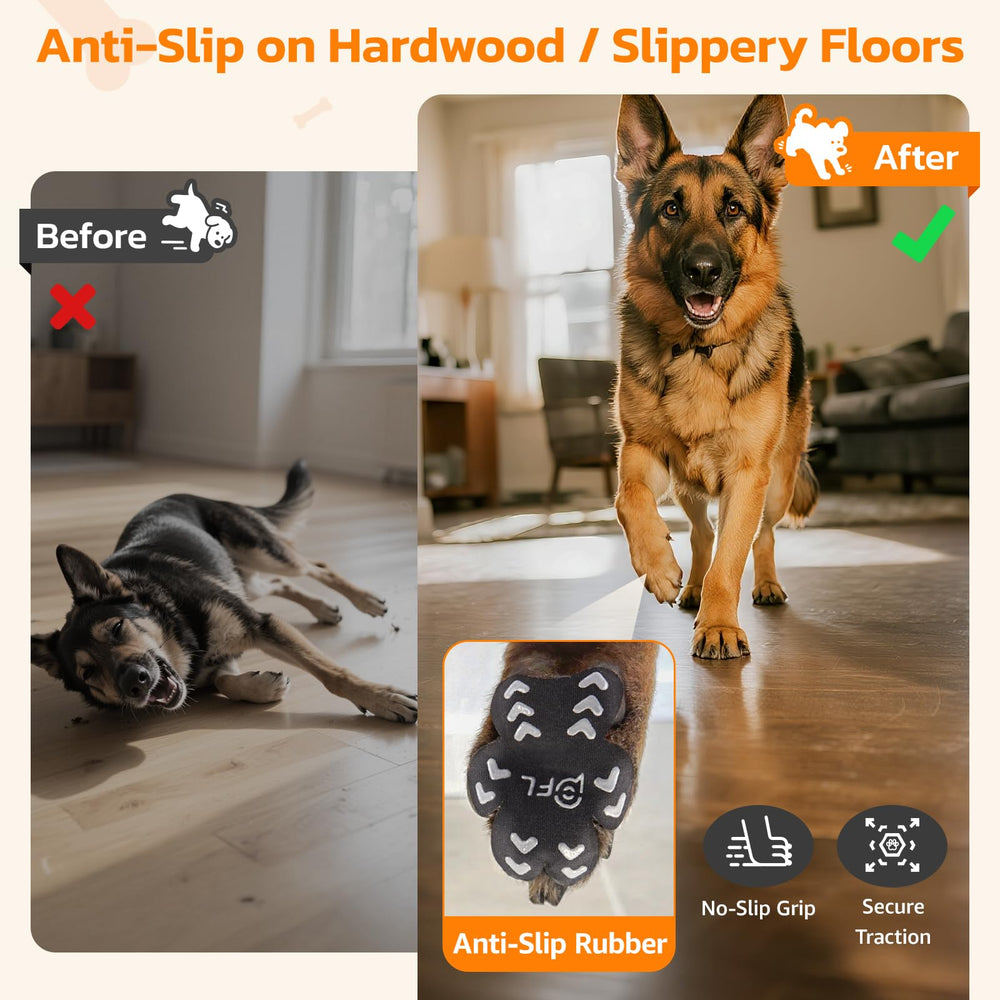 PICK FOR LIFE: protections-pattes pour chien offrant traction sur surfaces variées.