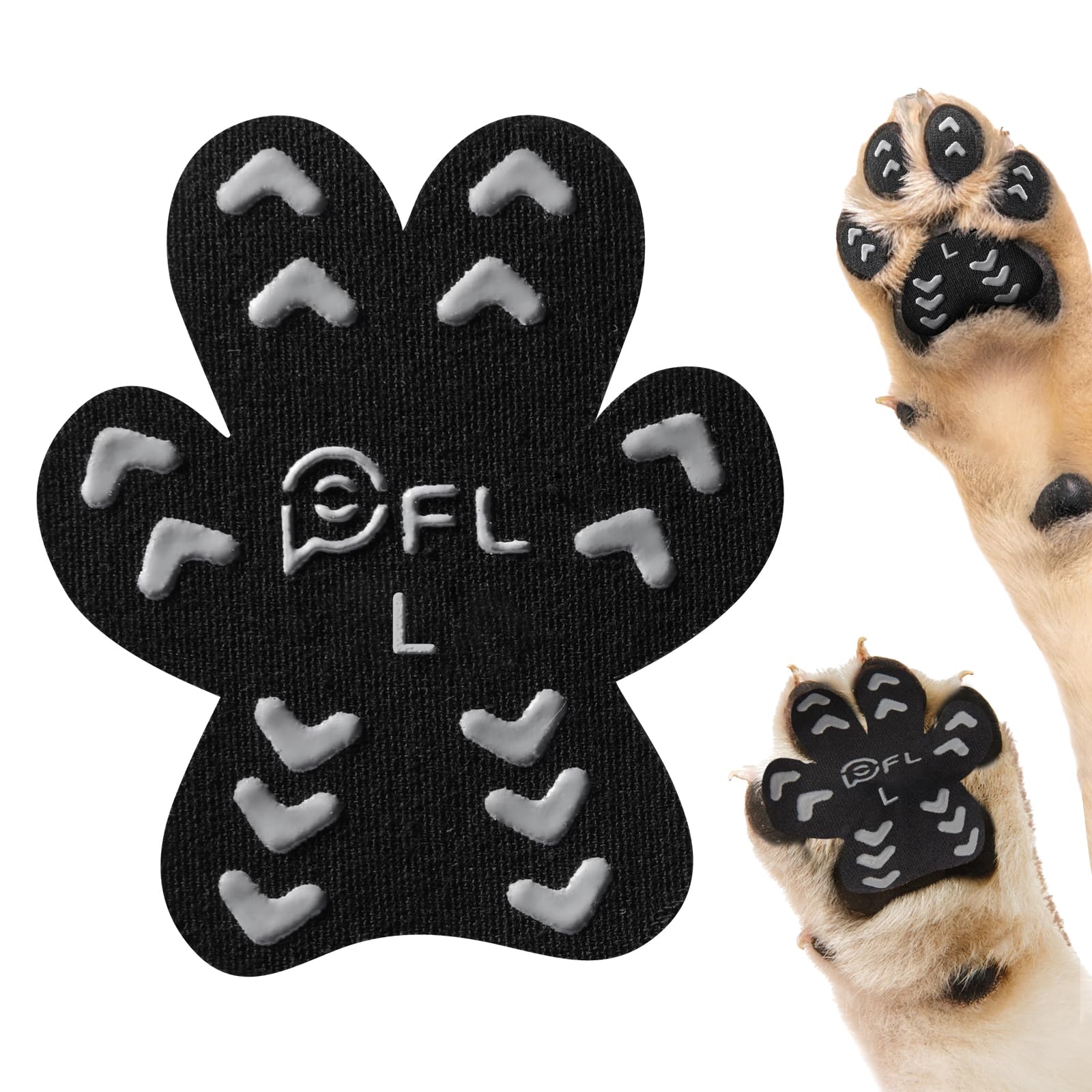 PICK FOR LIFE protège-patte anti-glisse pour chien senior, traction fiable sur bois.