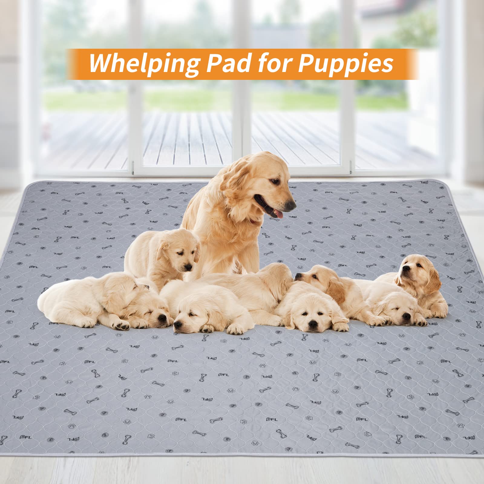 PICK FOR LIFE: tapis anti-odeur 72x72, réduit les odeurs après accidents.