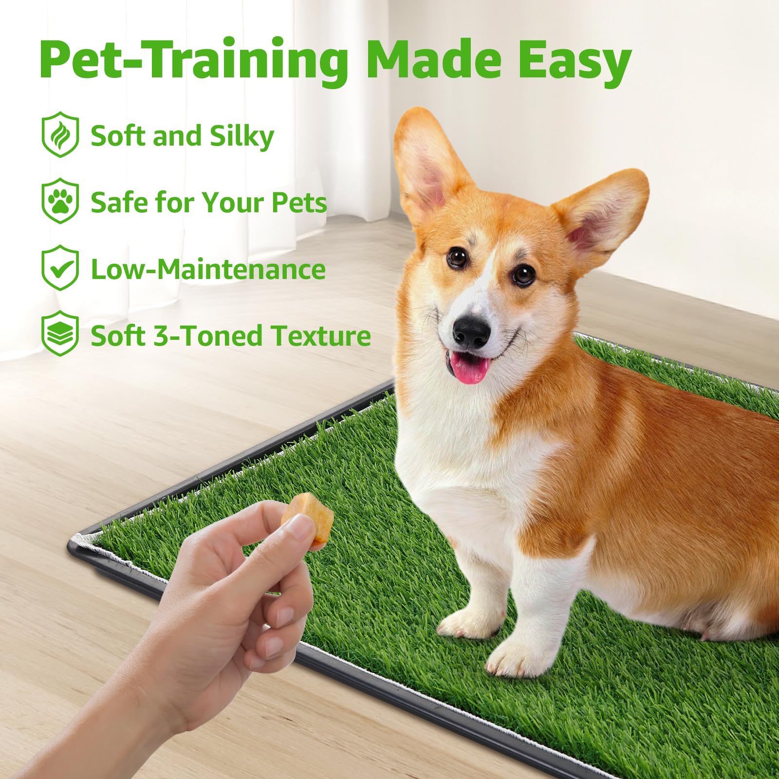 PICK FOR LIFE tapis pelouse lavable, entraînement simple