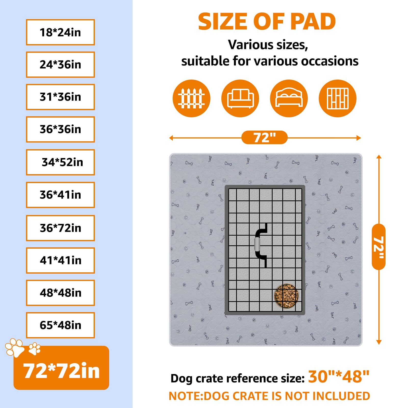 PICK FOR LIFE: tapis protection meubles 72x72, protège sols et mobilier.