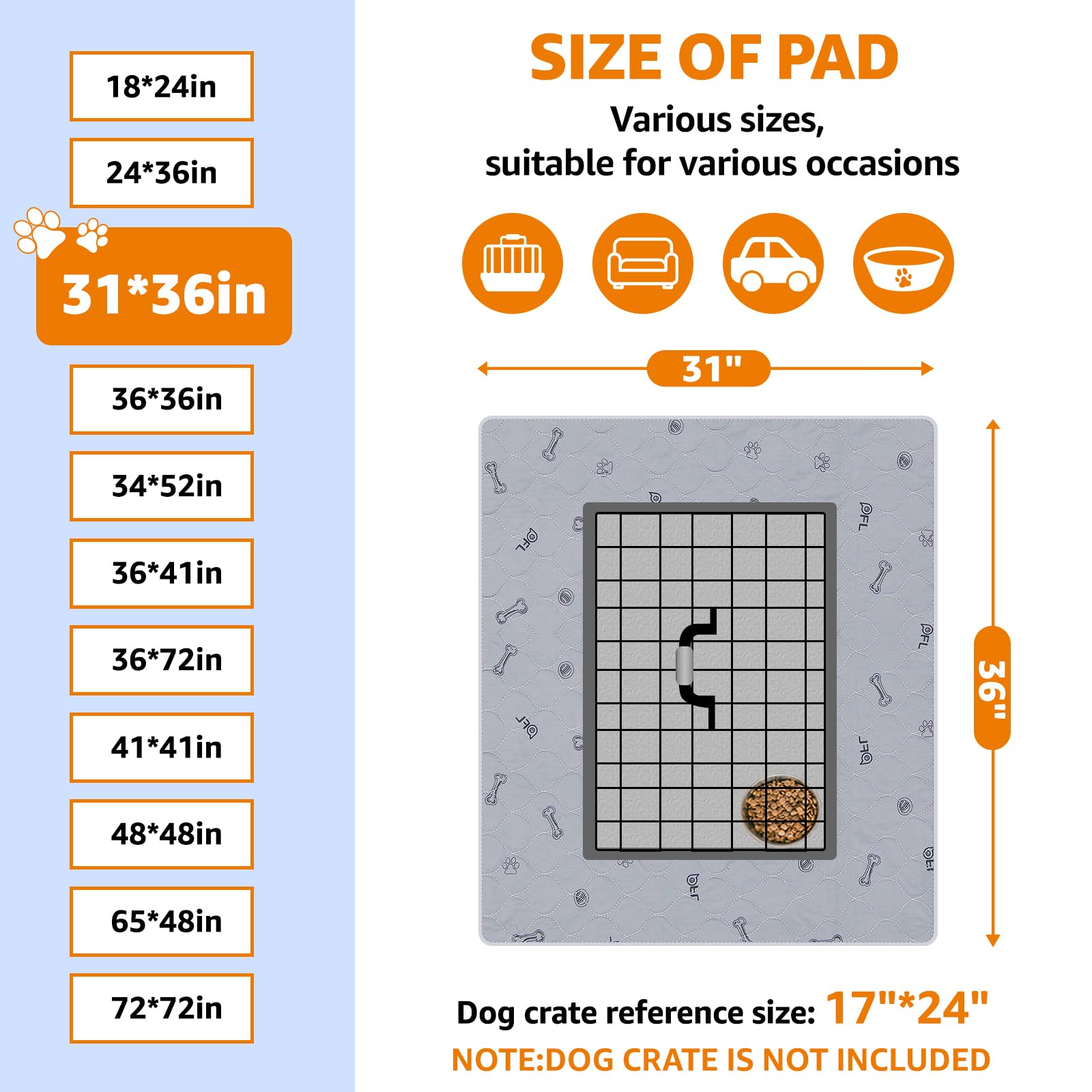 PICK FOR LIFE tapis réutilisable 31x36 pouces, grande surface