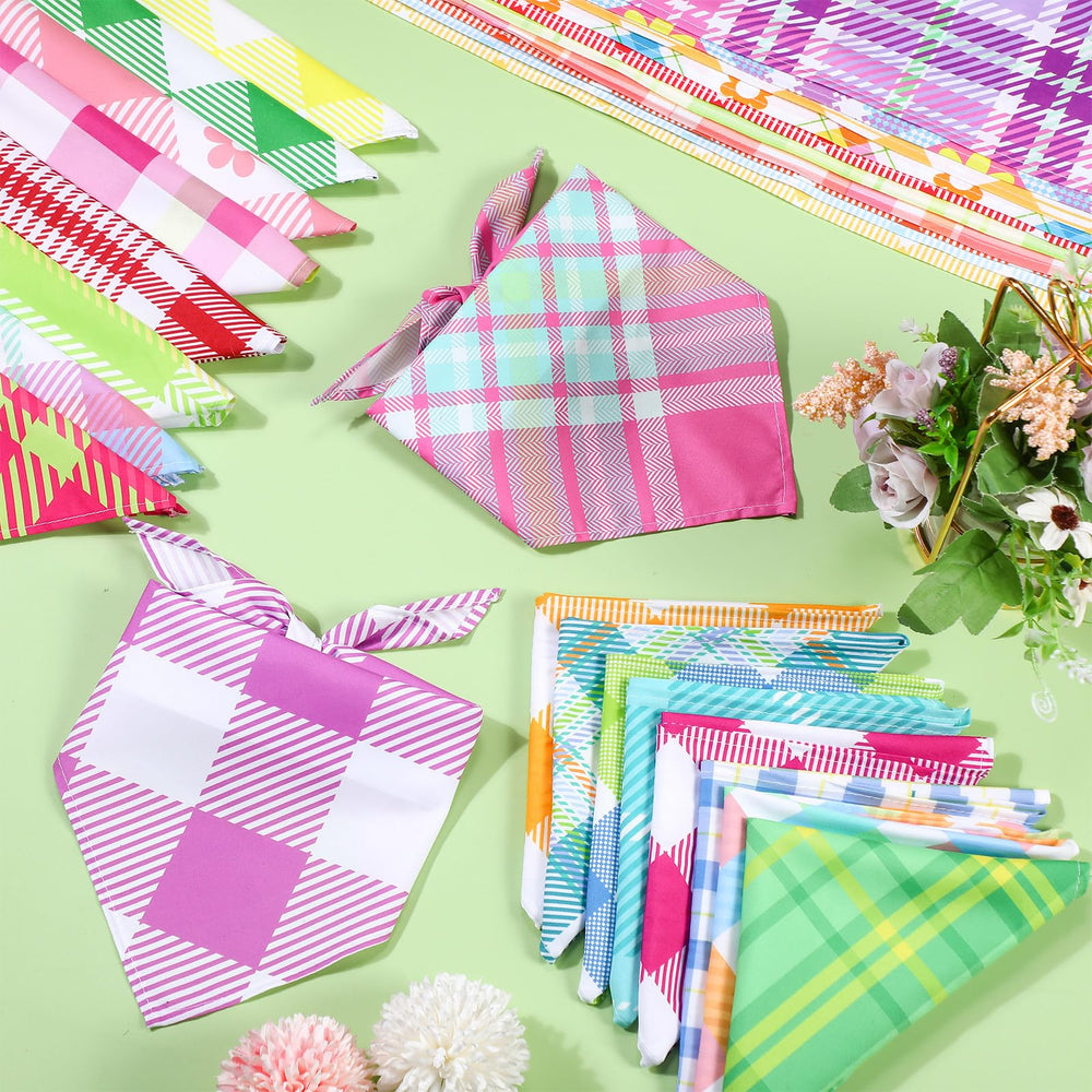 Bandanas Pickmesh multicolores printemps, parfait pour séances photo.