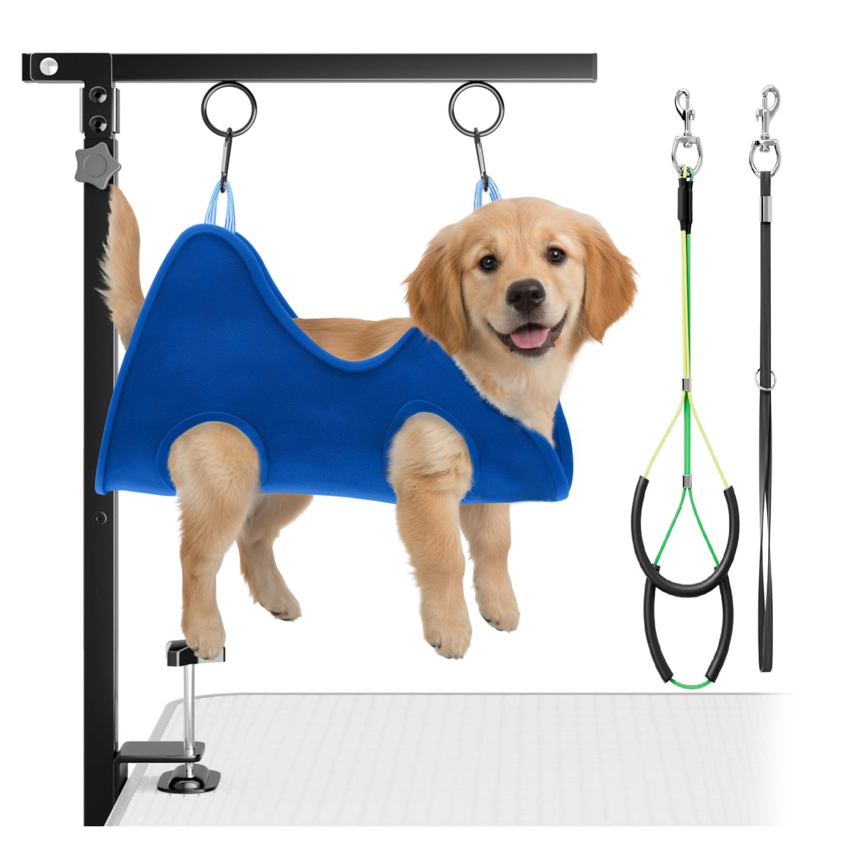 Pickpiff bras toilettage chien reglable, posture confortable pour le toilettage.
