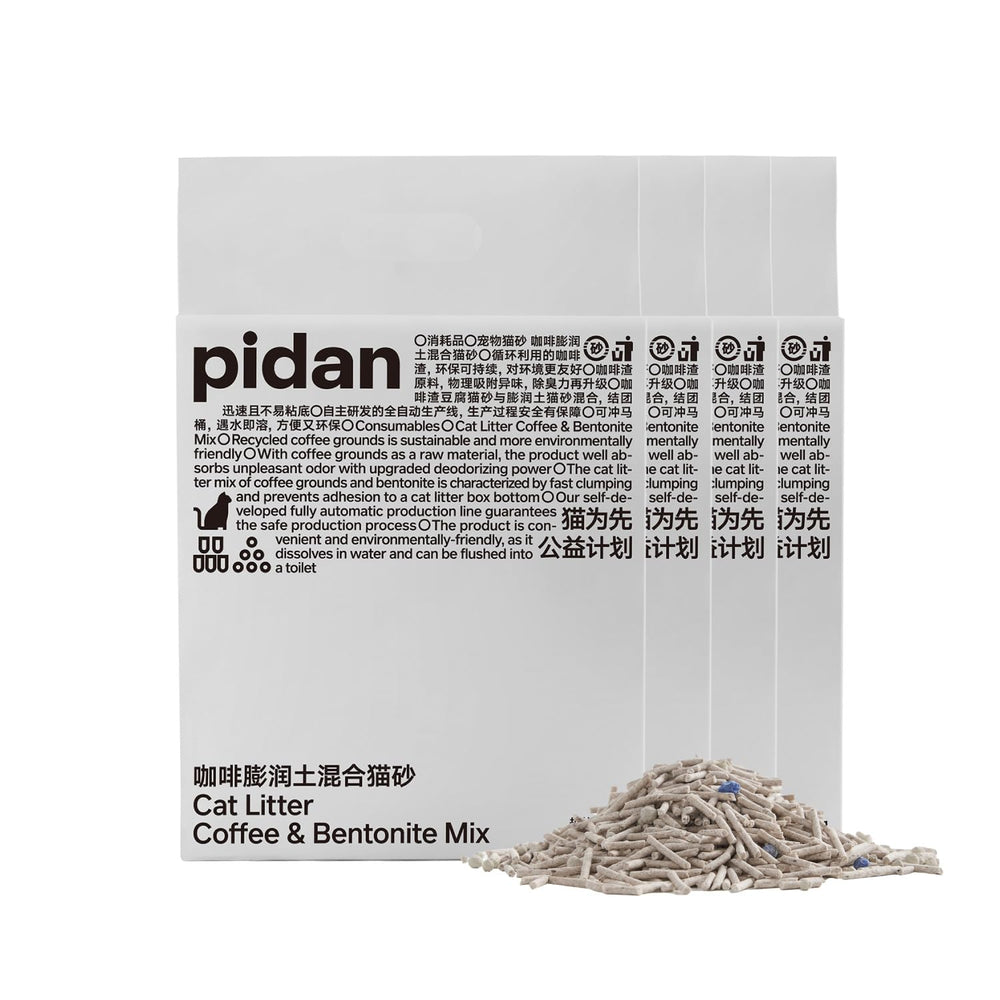 Pidan Litière Tofu pour chat, absorption rapide et réduction des odeurs.