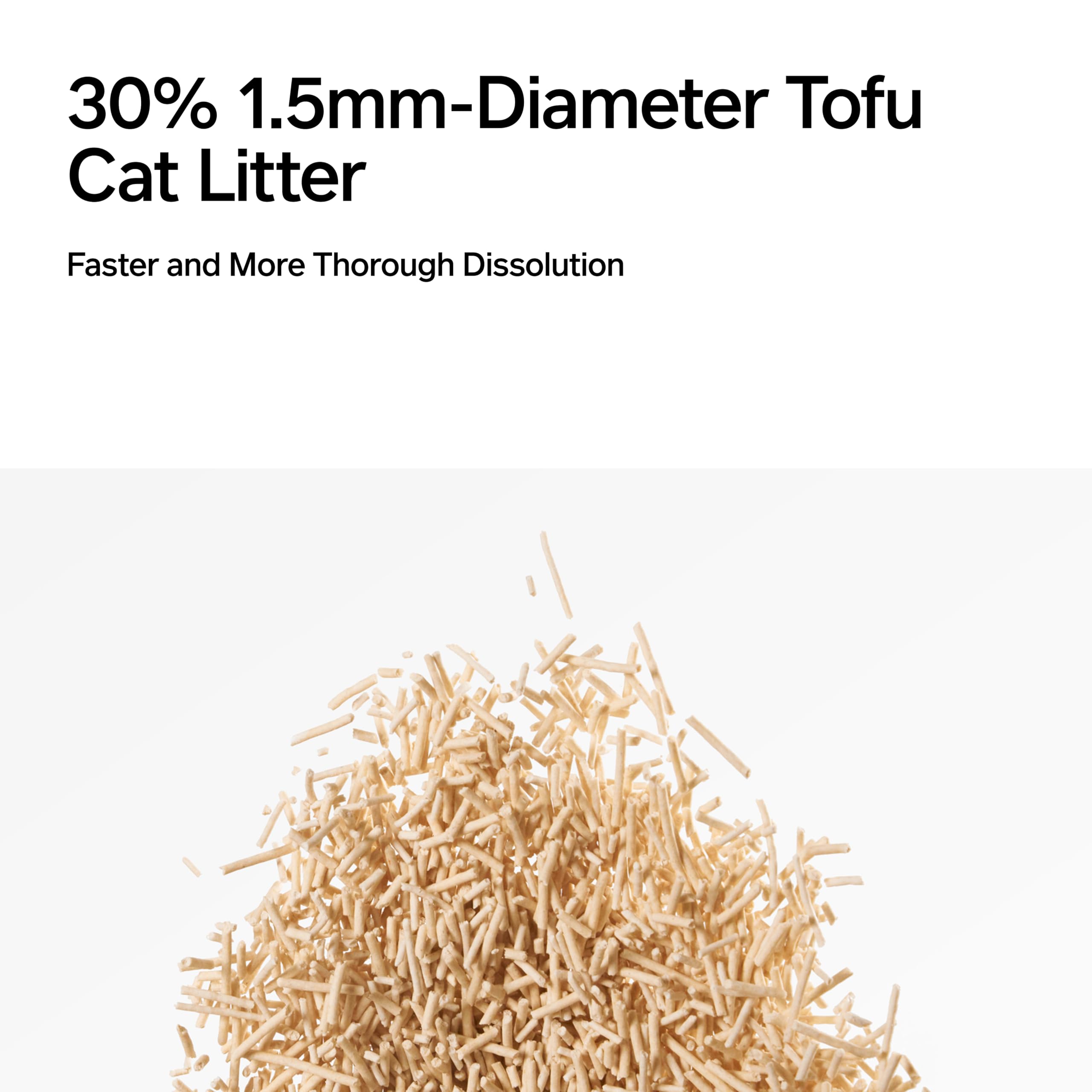 Pidan Litiere Tofu pour Chat faible dispersion, moins de traces.